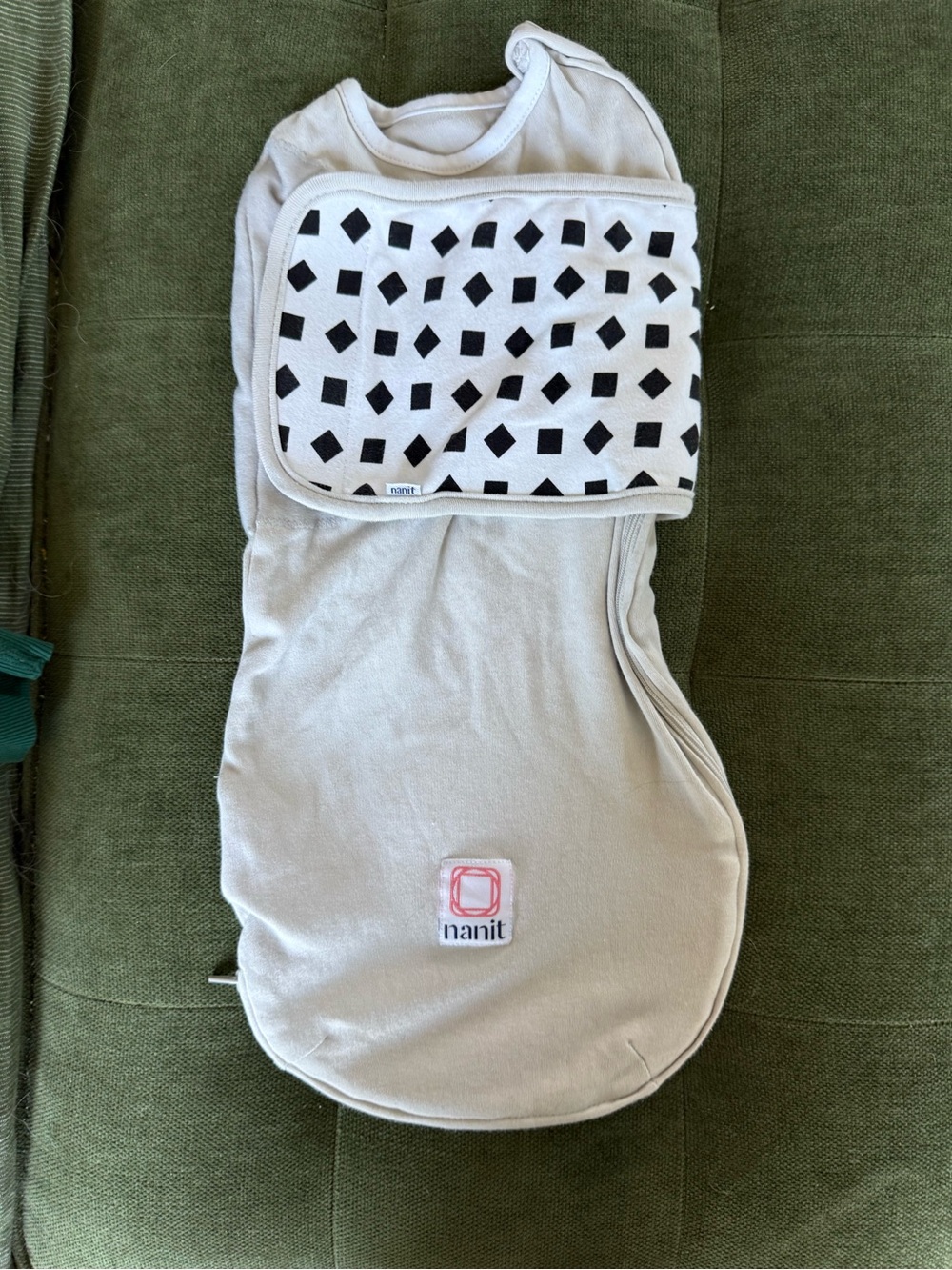 Nanit Breathing Wear Swaddle 0-3M 6-15 lbs White